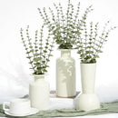 24Pcs Faux Eucalyptus Stems, 15" Artificial Eucalyptus Plants with White Frosted Coating, Fake Eucalyptus Decor Plastic Greenery Leaves for Wedding Bouquets Home Decor DIY Floral Arrangements by CozyNest Decor
