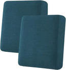 H.VERSAILTEX Super Stretch Individual Seat Cushion Covers Sofa Covers Couch Cushion Covers Slipcover Sets Thick Jacquard Textured Twill Fabric (2 Piece Medium Sofa Cushion Covers, Deep Teal) by CozyNest Decor