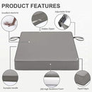 Favoyard Patio Chair Cushions 19 x 19 x 3 Inch Waterproof Outdoor Seat Cushions for Patio Furniture 3-Year Color Fastness Garden Sofa Couch Chair Pads with Handle & Adjustable Straps Set of 2, Grey by GreenHaven Gardens