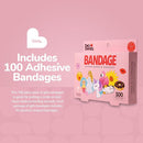 BioSwiss Bandages, Assorted Animal, Fun and Food Shaped Self Adhesive Bandage for Girls, Latex Free Sterile Wound Care, 100 Count by TinyTreasures Baby Boutique