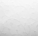 MIUCO Floral Embroidered Semi Sheer Curtains Faux Linen Grommet Window Curtains for Bedroom Living Room 84 Inches Long 2 Panels, Pure White by CozyNest Decor