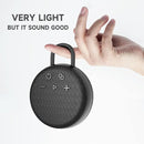 MusiBaby Mini Bluetooth Speaker – Bluetooth 5.3 with 6956C Chipset, IPX7 Waterproof, Rubberized Shell, Clip-On Lanyard, Ultra-Portable for Shower, Pool, Teens, Backpack, Gifts (Black) by TinyTreasures Baby Boutique