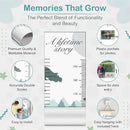 A Lifetime Story Growth Chart for Wall - Personalized for Photos, Photo Stickers, and Memory Album Feature - Height Chart for Kids - Child Height Wall Chart - Height Measurement for Wall by CozyNest Decor