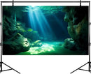 Underwater Fish Tank Background Under The Sea Cave Style Aquarium Background Ocean Floor Cave Sunlight Fish Tank Backdrop Tropical Fish Aquarium Terrarium Backgrounds Decorations 30x12in by GreenHaven Gardens