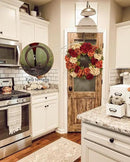 Fall Wreaths for Front Door, 24 inch Autumn Wreath with Hydrangeas Berries Large Fall Door Wreath Artificial Hydrangea Flowers Wreaths Autumn Decorations for Farmhouse Thanksgiving Harvest Door Wall by CozyNest Decor