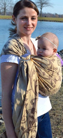 Lite-on-Shoulder Baby Sling Carrier, Open Tail,Ergonomic, 100% Cotton, Adjustable by TinyTreasures Baby Boutique