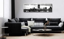 DJSYLIFE Milwaukee Skyline Wall Art Black and White Stretched Canvas Wall Art Prints for Bedroom or Office Decoration Ready to Hang 13.8" x 47.3" by CozyNest Decor