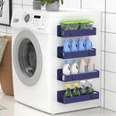 4 Pack Magnetic Spice Rack Organizer for Refrigerator and Oven, Dark Blue Fridge Organizers and Storage for Kitchen by CozyNest Decor