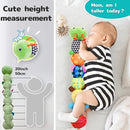 Baby Sensory Toys 0-12 Months, Plush Toys with Music and Rattle, Suitable for Newborn Baby Tummy time, can be Used as a Newborn Birthday, Holiday, Baptism Gift (Green Caterpillar) by TinyTreasures Baby Boutique
