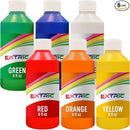 Washable Paint Set for Kids 6 Colors, Non Toxic Kids Painting Set, Tempera Bulk Paint 8 oz, Classroom Paints for Toddlers Art, craft, Home Finger Paints projects by TinyTreasures Baby Boutique