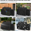 8080 Grill Cover Fits for Char-Griller Duo 5050 Double Play 5650 Charcoal Grill, Expandable Gas Grill Cover 600D Heavy Duty BBQ Cover Fits for Char-Griller 3-Burner Dual Fuel Outdoor Grill by GreenHaven Gardens
