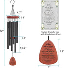 Memgift Memorial Wind Chimes - Sympathy Gift for Loss of Loved one, Weather-Resistant Outdoor Keepsake for Garden in Memory of Family by CozyNest Decor