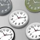 Wall Clock Small Analog 8 Inch Silent Non Ticking Battery Operated Modern Simple Decorative for Kitchen Office Bedroom Bathroom Living Room(Olive Green) by CozyNest Decor