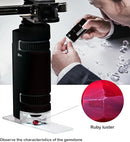EasyMicro LED Lighted Pocket Microscope 60-120X Magnification Black Color by TinyTreasures Baby Boutique