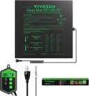 VIVOSUN 20" x 20.75" Seedling Heat Mat and Digital Thermostat Combo Set, UL & MET-Certified Warm Hydroponic Heating Pad for Germination, Indoor Gardening, Greenhouse by GreenHaven Gardens