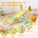 Pikler Triangle Set with Cushion, 7-in-1 Indoor Climbing Toys for Kids, Wooden Montessori Climbing Set for Toddlers Montessori Toys by TinyTreasures Baby Boutique