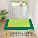 LUMI Ultra Thin Door Mat for Entryway,48"x72" Low Profile Non Slip Rubber Backing Indoor Doormat, Easy Clean Welcome Entrance Mat for Inside House, Patio, Brown by CozyNest Decor