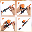 Kids Fishing Pole Kit Set，Portable Telescopic Fishing Rod and Reel Combo Full Kits for Boys, Girls, Beginner, Youth by TinyTreasures Baby Boutique