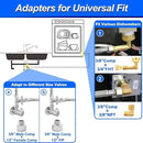 Dishwasher Installation Kit - 6 FT Stainless Steel Dishwasher Hose with 3/8" Compression Connections,Food Grade PEX Inner Tube Dishwasher Water Supply Line with Elbows,Adapters and 6 FT Power Cord by CozyNest Decor