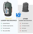 BALEINE 120L Laundry Bag Backpack, 900D Oxford Fabric Large Travel Laundry Bags with Shoulder Straps and 2 Mesh Pockets for College Dorm, Apartment, Laundromat (Dark Grey, 120L) by TinyTreasures Baby Boutique