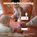 alilo Smarty Bunny Baby Rattle Musical Light Up Toys, Infants Newborns Baby Toys 0-3-6-12-18-24 Months,1 Year Old Boy Girl Gifts, 4 Music Modes and Color Recognition Function with 9 Color Card by TinyTreasures Baby Boutique