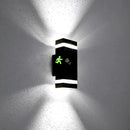 Motion Sensor Outdoor Wall Lights, Dusk to Dawn Exterior Light Fixtures with 3 Modes, Modern Up Down Wall Sconce, Waterproof Aluminum Porch Light for Garage, Patio, Front Door – Matte Black by GreenHaven Gardens