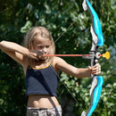 TEMI Bow and Arrow Set for Kids - Archery Toy Set - LED Light Up with Suction Cup Arrows, Target & Quiver, Indoor and Outdoor Toys for Children Boys Girls by GreenHaven Gardens