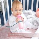 Toy Safety Straps, 4 Pack Silicone Sippy Cup Straps, Sippy Cup Leash for Baby, Keep Bottles and Sippy Cups Close at Hand and off The Ground or Floor (4PACK, Sage/Ether/Blush/Muted) by TinyTreasures Baby Boutique