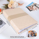 RECUTMS Photo Album with Writing Space 4x6 300 Pockets Photo Book,Leather Cover Picture Album with Memo Areas for Wedding Anniversary Family Baby Couple Valentines Graduation Travel (Beige) by TinyTreasures Baby Boutique