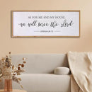 As for Me and My House We Will Serve the Lord Wall Decor - 40" x 15" Large Rustic Family Living Room Wood Framed Home Sign Joshua 24 15 Christian Bible Verse Plaque Hanging Wall Art(Wood) by CozyNest Decor