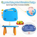 Smasiagon Magnetic Drawing Board for Kids - Toddler Toys for Age 1-2 Boys Girls - Educational Learning Toys for 1 2 3 Year Old Baby Birthday Gifts (Blue) by TinyTreasures Baby Boutique