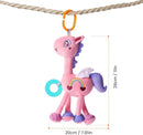 TUMAMA Baby Plush Hanging Rattle Toys, Crib Car Seat Travel Stroller Playmat Soft Plush Toy with Wind Chimes, Best Birthday Gift for Newborn 0-12 Months by TinyTreasures Baby Boutique
