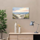cozy country Ocean Wall Art 16"x11" - Coastal Pictures Beach Canvas Decor - Seashore Artwork Seascape Painting for Bathroom, Bedroom, Sea House by CozyNest Decor