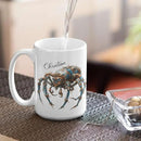 Personalized Steampunk Insect Mug, Customizable Name Mechanical Character Coffee Cup 11oz, Unique Cyberpunk Design Ceramic Mug, Customized White Cup Gift For Sci-Fi Enthusiasts by CozyNest Decor