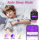 Smart Watch for Kids 1.85" with Fitness Tracker, Sleep Monitor, 22/100+ Sport Modes, DIY Dial, IP68 Waterproof, Step Counter, Heart Rate, Camera, with/Without APP, Gift for 3-12 Years Old Girls by TinyTreasures Baby Boutique