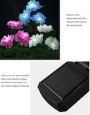 RAYLIDA Solar Lights Outdoor Decorative - 3 Pack Hydrangea Solar Garden Stake Lights Waterproof,Two Lightning Modes & Enlarged Solar Panel (Blue) by GreenHaven Gardens