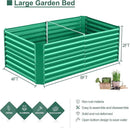 Land Guard 6×3×2 ft Galvanized Metal Raised Garden Bed, 2FT Deep Root Elevated Planter Box Steel Large Vegetable Flower Bed Kit(Green) by GreenHaven Gardens