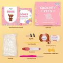 Mewaii Crochet Kit for Beginners Level 3 with 40% Extra Eco-Friendly Pre-Started Easy Yarn, Step-by-Step Video Tutorials for Adults and Kids (Hug Highland Cow) by TinyTreasures Baby Boutique