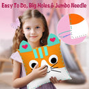 MEGUO Sewing Kit for Kids,Beginner Arts and Crafts, 8 Easy DIY Handbag and Ornaments, Christmas Birthday Gifts Presents Toys for Girls 4-12, Learn to Sew/Embroidery,Parent-Child Interaction by TinyTreasures Baby Boutique