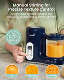 GROWNSY Baby Food Maker with Steam Basket, One Step Baby Food Processor Steamer Puree Blender Grinder Mills Machine, Auto Cooking Grinding and Sterili-zing for Healthy Homemade Baby Food, Dark Blue by TinyTreasures Baby Boutique