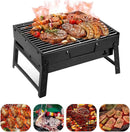 Charcoal Grill, Portable Folding Barbecue Grill BBQ Grill Desk Tabletop Outdoor Stainless Steel Camping Grill for Picnic Garden Terrace Camping Travel(Medium) by GreenHaven Gardens