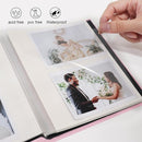 RECUTMS Photo Album Self Adhesive Magnetic Scrapbook 4x6 5x7 8x10 Pictures Scrapbook Album, 40 Pages Photo Book for DIY Baby Family Wedding with Metal Pen and Plastic Board (Pink) by TinyTreasures Baby Boutique