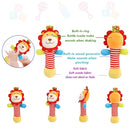 Wrist Rattles Foot Finder Rattle Toy for 0-6 Months Baby, Feet Leg Ankle Socks Arm Hand Bracelet Shaker for 6-12 Months Infant boy & Girl, Gift Set for 0-3 Years Newborn Babies (5 pcs-F) by TinyTreasures Baby Boutique