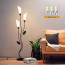 JBZ Flower Floor Lamp for Living Room, 62" Tall Pole Lamp with Foot Switch, with 3 Heads Dimmable LED Lamps for Farmhouse Rustic Bedroom Office, with Plug and 1200LM, 3 Color Temperatures E27 by CozyNest Decor