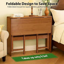 39.37" Bamboo Folding Desk,Space-Saving Computer Desk for Small Spaces, Foldable Study Table for Bedroom, Home Office, Dorm, Apartment (Brown) by CozyNest Decor