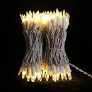 MULTI-SPARKING White LED Christmas Lights - 100 Count Warm White Christmas String Lights for Tree, Party, Wedding, Holiday, Indoor and Outdoor Decor, 33 Feet White Wire, UL Certified, Connectable by GreenHaven Gardens