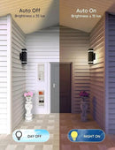 Motion Sensor Outdoor Wall Lights, Dusk to Dawn Exterior Light Fixtures with 3 Lighting Modes,Up and Down Porch Lights 5000K Daylight, Waterproof Modern Wall Sconce for House, Patio, Garage by GreenHaven Gardens