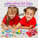 JRD&BS WINL Poke in Fun Art Kit for Kids Ages 3 up, Flower Bouquet Creative Decor Mess Free Art Set for Children Fun Activity Gifts for Boy and Girls 4-8 Year Old DIY Fabric Craft (Flower Bouquet) by TinyTreasures Baby Boutique