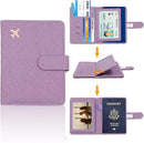Melsbrinna Rfid Passport Holder for Travel women/Men, Cute Passport Wallet Rfid Blocking Card Slots, Rfid Passport Cover/CaseTravel Wallet, Passport Book Holder (1, Purple1) by TinyTreasures Baby Boutique