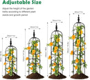 Trellis for Climbing Plants Outdoor 1Pcs Garden Obelisk, Metal Pipe Tomato Cage Cucumber Rose Flower Vegetable Grape Round Vine Tall Plants Trellis,Plants Support Stakes Potted Garden Tower Indoor by GreenHaven Gardens